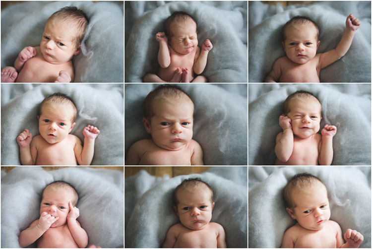 ۵۰ ایده عکاسی از نوزاد در منزل و آتلیه