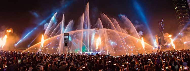 لیزر شو دوبی ، زیباترین و جذابترین لیزر شو دنیا 